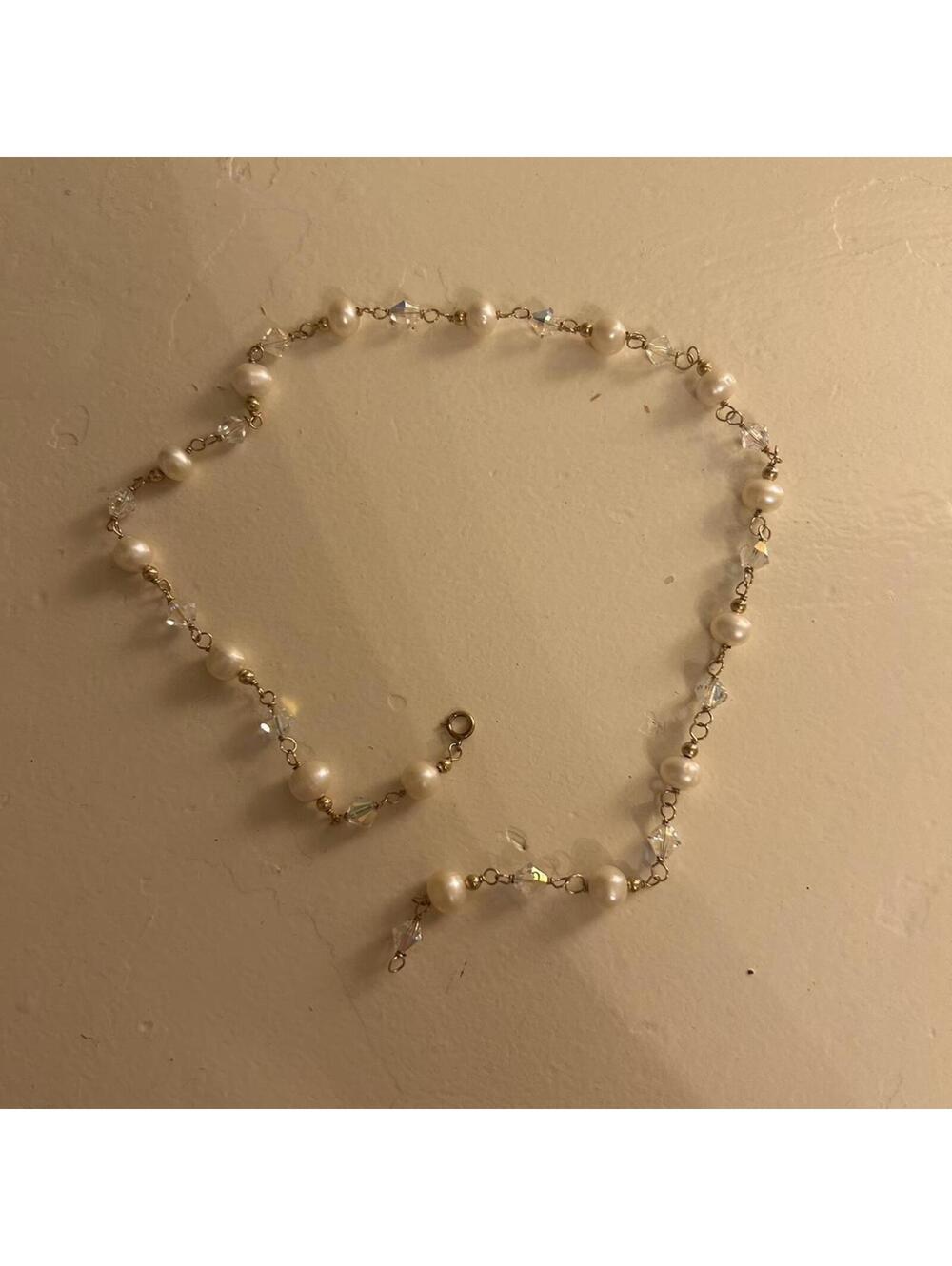 most gorgeous pearl and crystal necklace ever